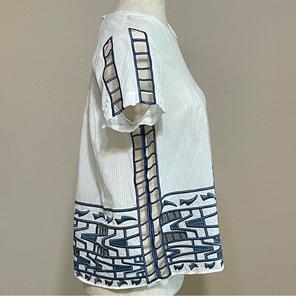 SEA New York Embroidered Detail Top Blouse Size XS - Picture 5 of 11